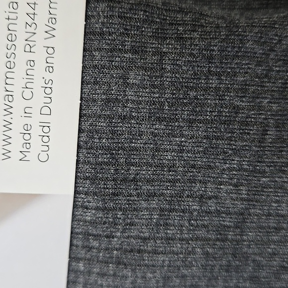 Cuddle duds Large Warm Layer Retro Rib Women Gray Color Womens - Picture 8 of 14